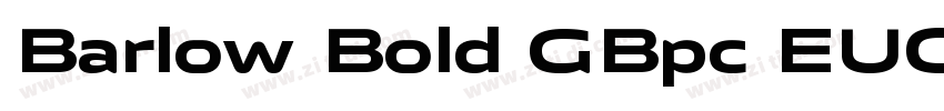 Barlow Bold GBpc EUC字体转换